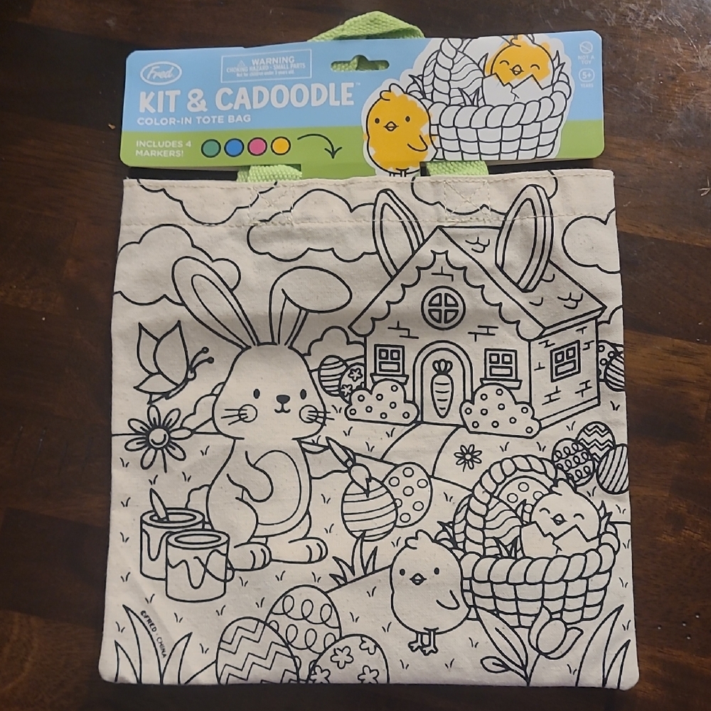 NWT Color-In Tote Bag